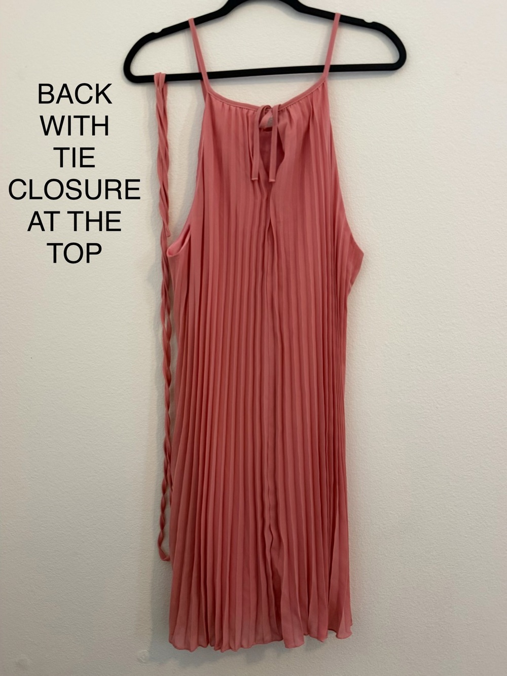 Amazon Pleated Midi Dress in Dusty Rose Pink